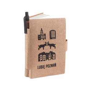 Notes eko z długopisem - Ikony Poznania